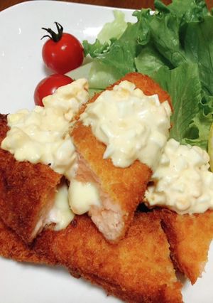 鮭のチーズフライ　たまごタルタル-レシピのメイン写真