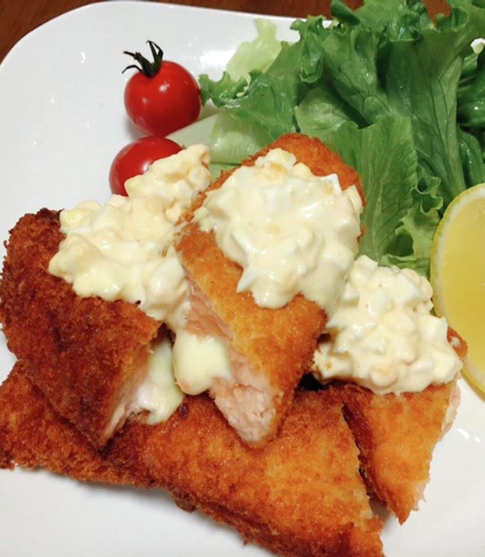 鮭のチーズフライ　たまごタルタル-レシピのメイン写真