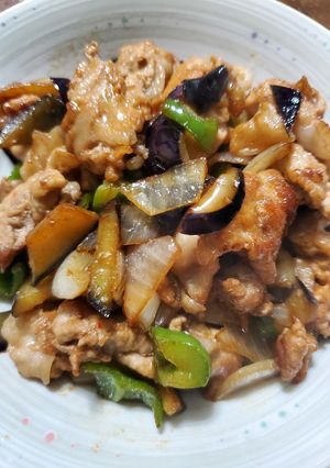 ☆豚と茄子の七味醤油炒め☆-レシピのメイン写真