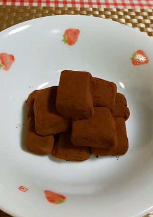 ★糖質オフ！レンジで簡単＊生チョコ＊♪-レシピのメイン写真
