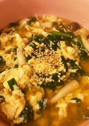 具沢山きのことにら玉スープ♪-レシピのメイン写真