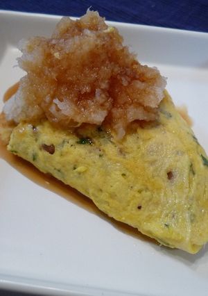 ポン酢でサッパリ！納豆オムレツ-レシピのメイン写真