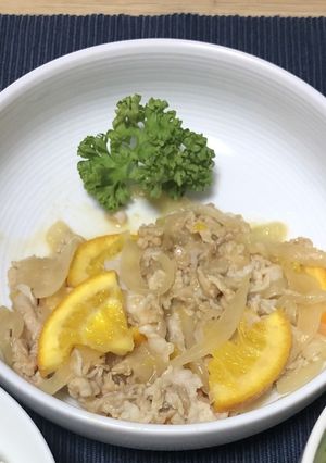 オレンジ香る豚のしょうが焼き-レシピのメイン写真
