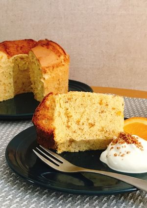 金すりごまとオレンジのシフォンケーキ-レシピのメイン写真