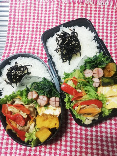 高校男子弁当♡肉野菜炒め10/7-レシピのメイン写真