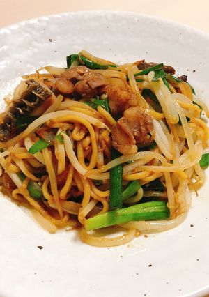 こってり味噌だれ☆ホルモン焼きそば-レシピのメイン写真