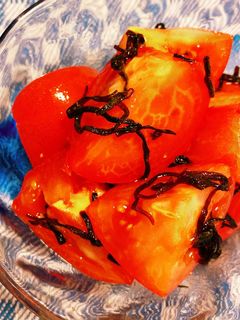 *トマトの塩昆布和え*-レシピのメイン写真