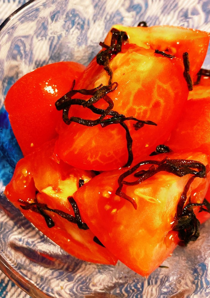 ＊トマトの塩昆布和え＊-レシピのメイン写真