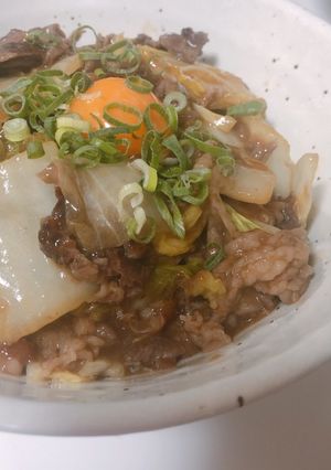 すき焼き丼-レシピのメイン写真
