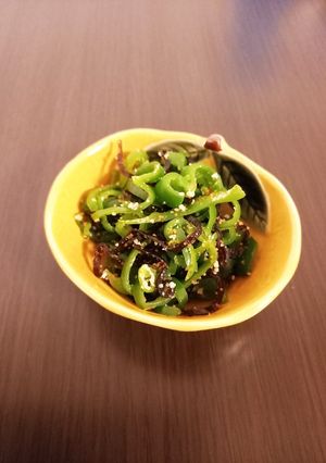 レンチンで簡単あと１品！ピーマン昆布-レシピのメイン写真