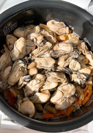 祖父直伝♡牡蠣炊き込みご飯超簡単激ウマ♡-レシピのメイン写真