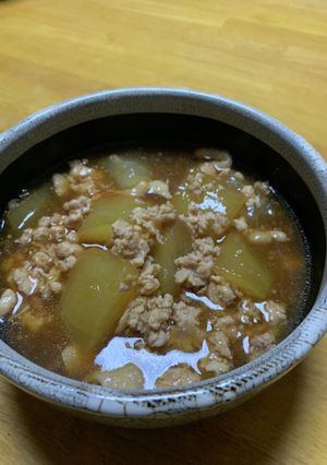 冬瓜と鶏ひき肉のあんかけ-レシピのメイン写真