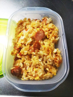冷やご飯と玉ねぎウインナーで炒飯お弁当-レシピのメイン写真