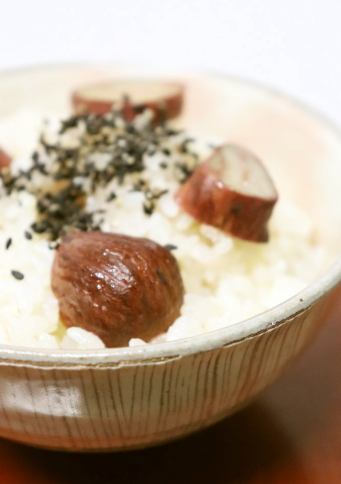 秋の楽しみ♪美味♪栗渋皮煮入り栗ご飯-レシピのメイン写真