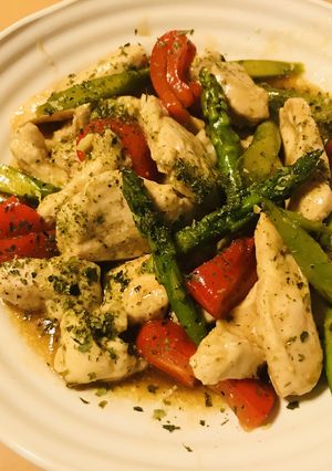 鶏胸肉のあまからオイスターソース炒め-レシピのメイン写真