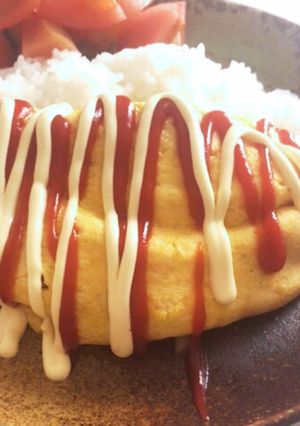 簡単♪オムレツのせゴハン-レシピのメイン写真