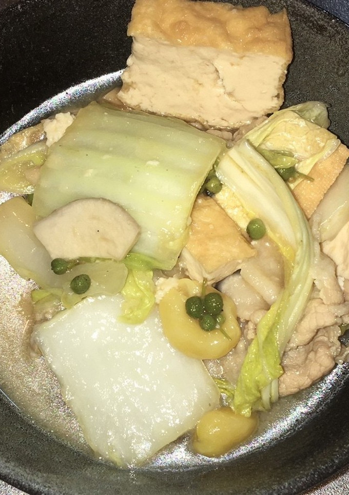 豚肉と厚揚げと銀杏の山椒味噌煮-レシピのメイン写真