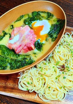 カマンベールサンチュ蒸し〜つけパスタ〜-レシピのメイン写真