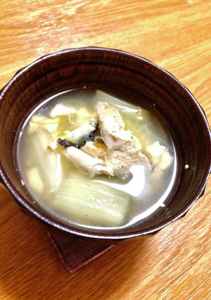 サワラとカボスのお吸いもの-レシピのメイン写真