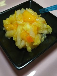 簡単♪柿と白菜のサラダ-レシピのメイン写真