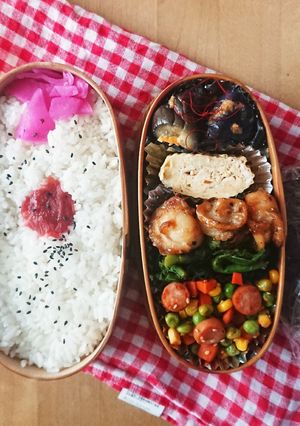 お弁当★ベビー帆立×ガーリックレモン醤油-レシピのメイン写真