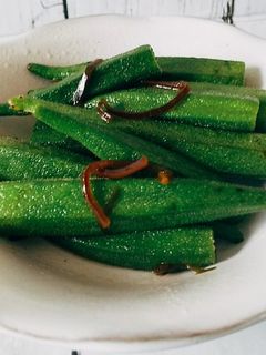 オクラの塩昆布和え-レシピのメイン写真