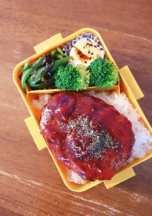 ハンバーグ弁当♪-レシピのメイン写真