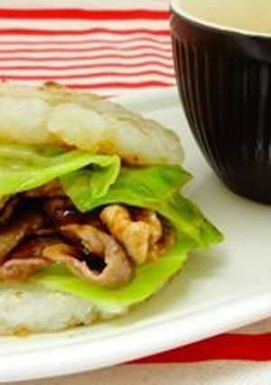 低たんぱく減塩 ライスバーガー(腎臓病)-レシピのメイン写真