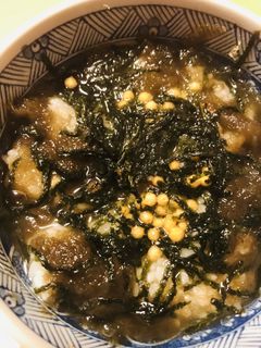 朝のお茶漬け●とろろ昆布・刻み海苔プラス-レシピのメイン写真