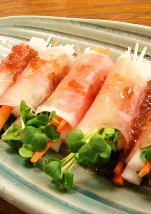 スティック野菜の生ハム巻きサラダ-レシピのメイン写真