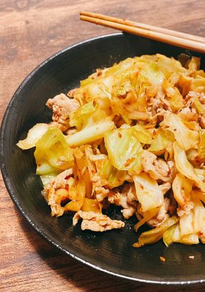 【四川風】豚肉&キャベツ炒め-レシピのメイン写真