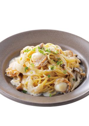 ホタテの豆乳クリームパスタ-レシピのメイン写真