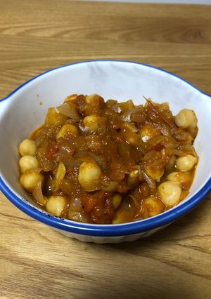 ガルバンゾー（ひよこ豆）のカレー　覚書-レシピのメイン写真