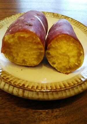 ホックホク(๑´ڡ`๑)グリルで焼き芋-レシピのメイン写真