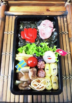 息子弁当☆ワンパンマン☆キャラ弁-レシピのメイン写真