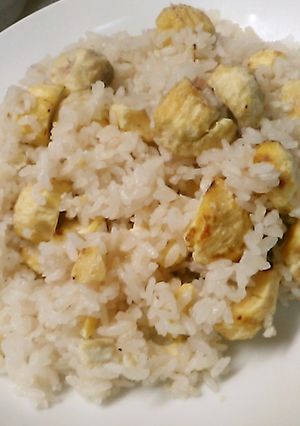 少し焦げ目、生栗で栗ご飯、簡単で甘く。-レシピのメイン写真