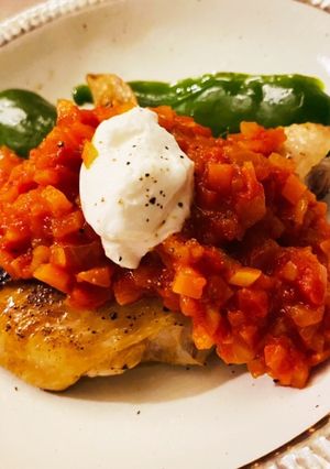 【簡単映えごはん】トマトグリルチキン-レシピのメイン写真