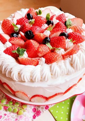 いちごの birthdayケーキ♡-レシピのメイン写真