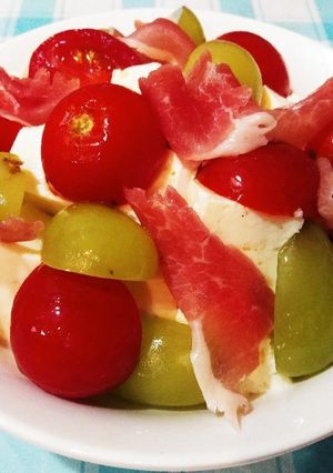 マスカットとトマトの豆腐サラダ-レシピのメイン写真