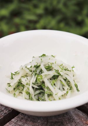 大根とにんじん葉の酢の物-レシピのメイン写真