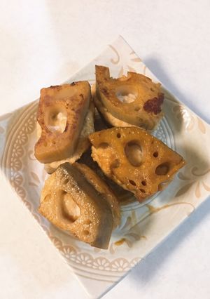 まさかの時短！？れんこんはさみ焼き-レシピのメイン写真