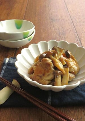 はちみつでしっとり☆鶏ときのこの照り焼き-レシピのメイン写真
