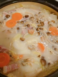 ベーコンと白菜の豆乳鍋-レシピのメイン写真