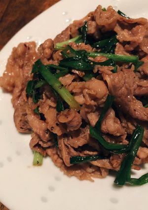 牛肉とニラの中華炒め-レシピのメイン写真