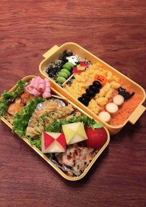 お弁当・・・160ご飯にピックで飾り-レシピのメイン写真