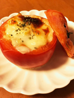 *超簡単トマトのホットサラダ♪-レシピのメイン写真