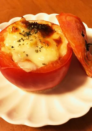 ＊超簡単トマトのホットサラダ♪-レシピのメイン写真