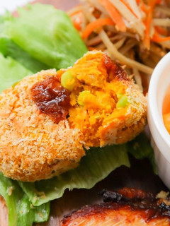 かぼちゃとツナの焼きコロッケ-レシピのメイン写真
