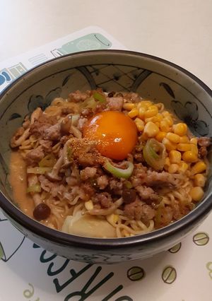 サッポロ一番味噌ラーメンで豆乳坦々麺-レシピのメイン写真