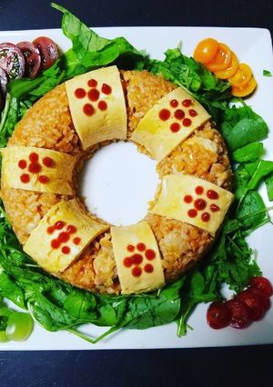 簡単！映える！ケーキオムライス-レシピのメイン写真